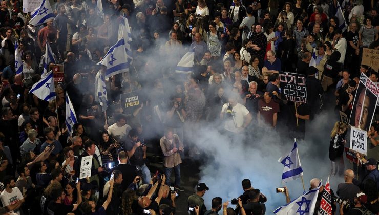 İsrail’de protestolar… On binlerce kişi sokağa çıktı